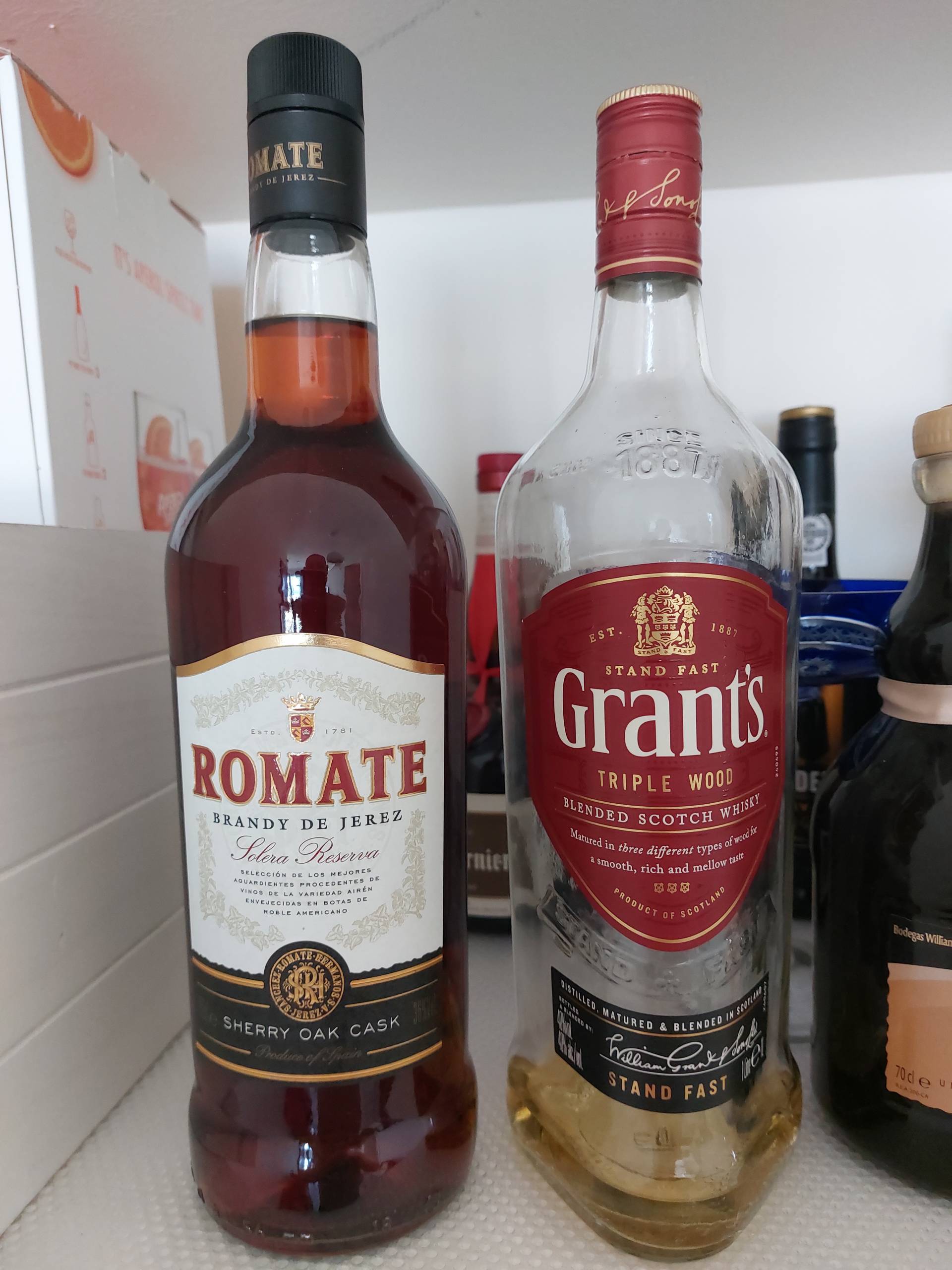 Time to Restock: Brandy or Whisky