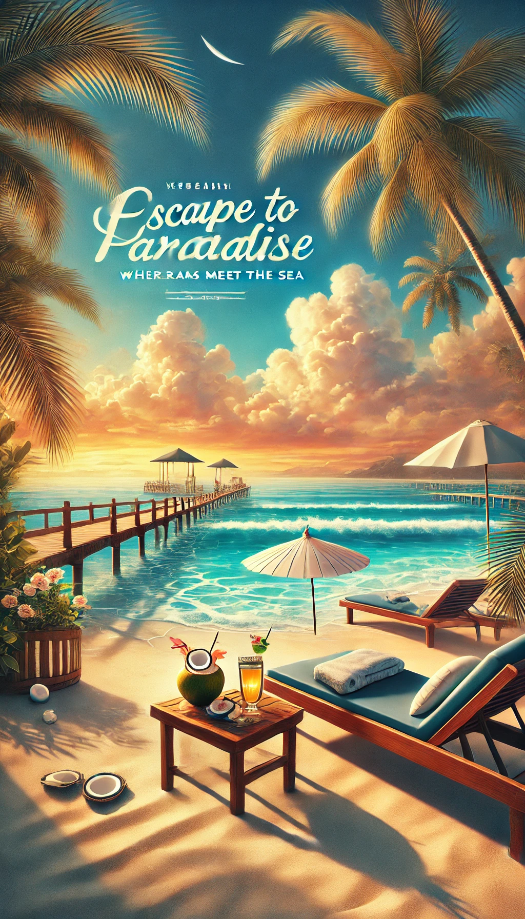 image from A Dreamy Beach Vacation Poster