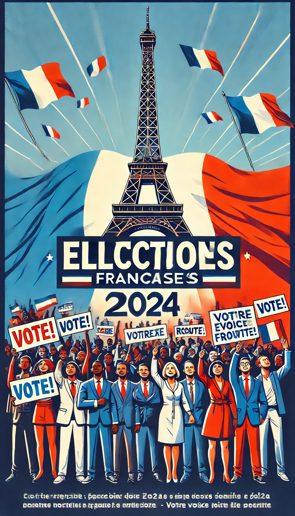 image from The French election poster is a dynamic and engaging visual