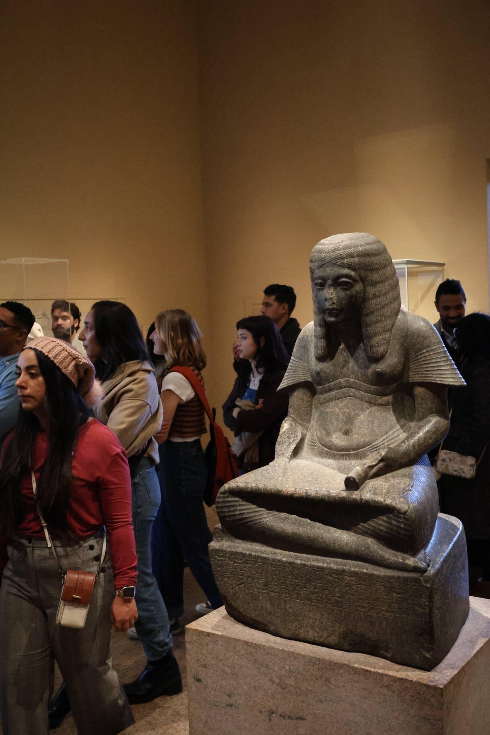Ancient Egyptian Statue in a Museum