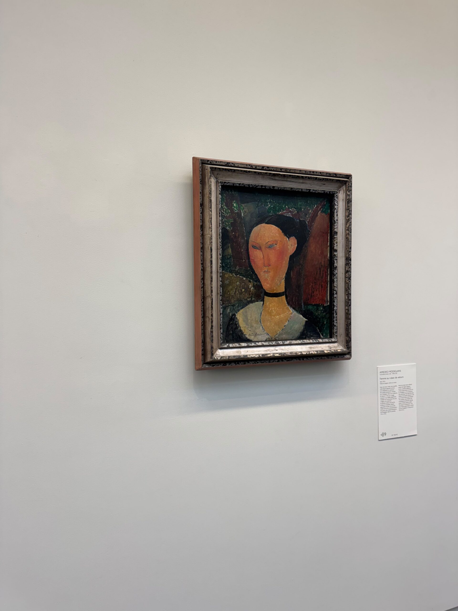 Amedeo Modigliani, Femme au ruban de velours, vers 1915